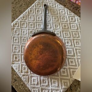 Copper and cast-iron 6 1/2 inch fry pan